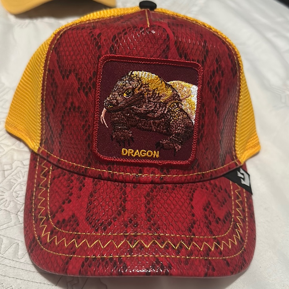 Goorin Bros Limited Edition Enter the Dragon Animal Farm Patch Trucker Hat / New